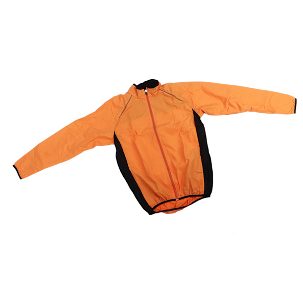 Treenaus Casual Coat Pehmeä Vedenpitävä Hengittävä Pitkähihainen pyöräilytakki juoksuun Kalastus Miehet Naiset Oranssi XL