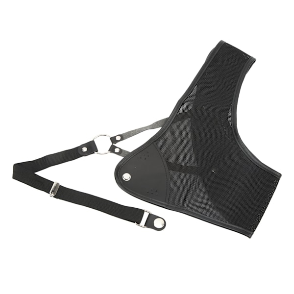 Bueskydning Brystbeskytter Sort PET og kohud jagtbrystbeskytter til skydning Recurve Bow S