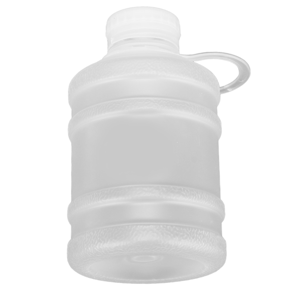 650 ml drikkekanne Bærbar Frostet plast med stor kapasitet Søt sportsvannflaske med bærehåndtak Hvit