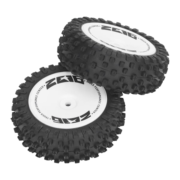 2st Gummi RC bil bakdäck bak RC hjul däck set för WLtoys 124007 fjärrkontroll bil