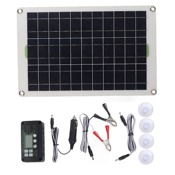 50W solpanelsladdare Monokristallint kisel 30A Charge Controller Solpanelsats för RV marinbåt