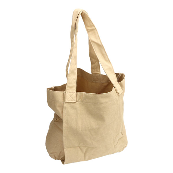 Yogamatta Bärväska Bärbar förvaring Canvas Carryall Axelväska 2 lager med dragkedja Khaki