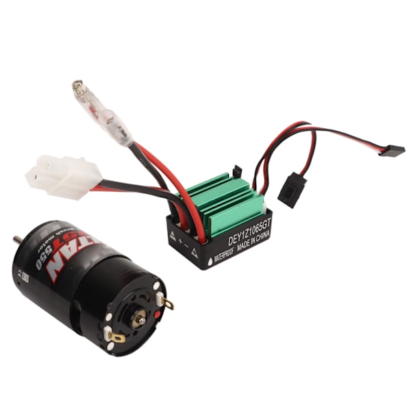 RC Bil Børstet Motor ESC 550 Børstet Motor Vandtæt 65A Børstet ESC til RC Bil Båd 35T