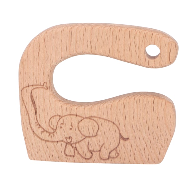 Trä Barnkniv Frukt Grönsaker Brödhackare Barn Utekök Skär Matlagning Leksak Elefant