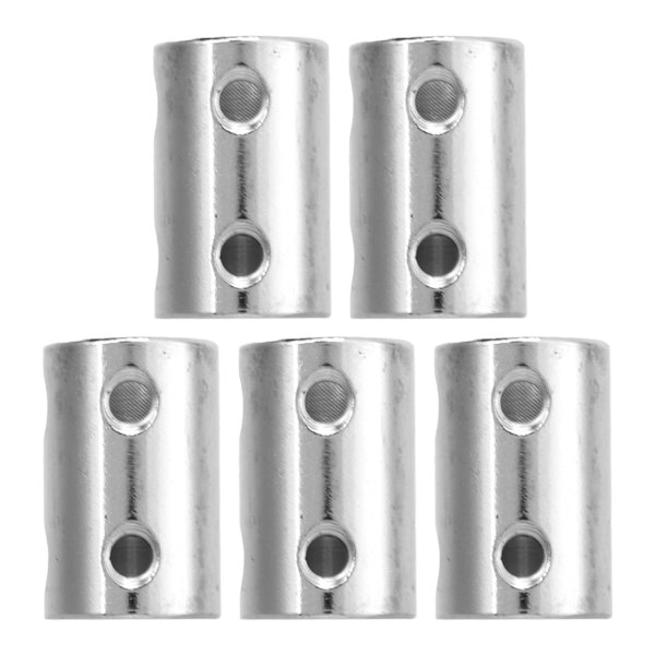 5 st axelkopplingssats 6-8 mm motorkoppling 4 mm hål 22 mm längd 14 mm diameter skarvkontakt för mekanisk transmission