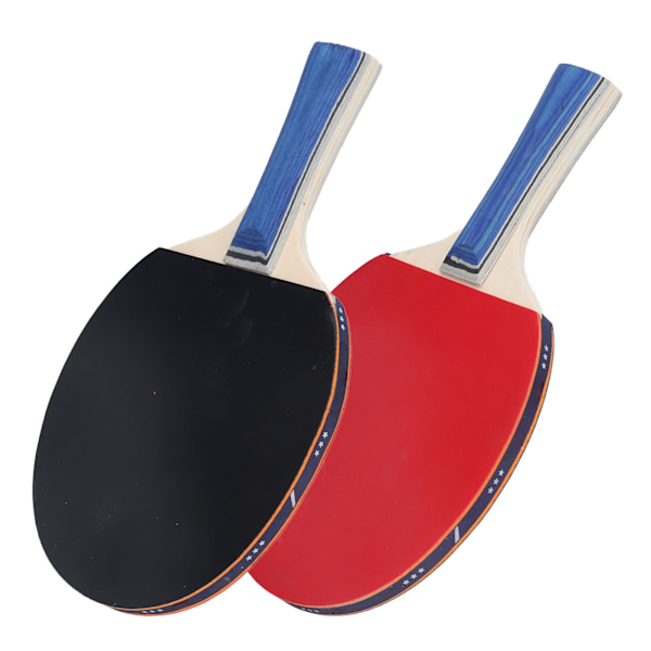 2 racketar 3 bollar bordtennispaddelbollset med dubbelsidiga pips i handskakning pingispaddlarset för inomhusspel utomhus