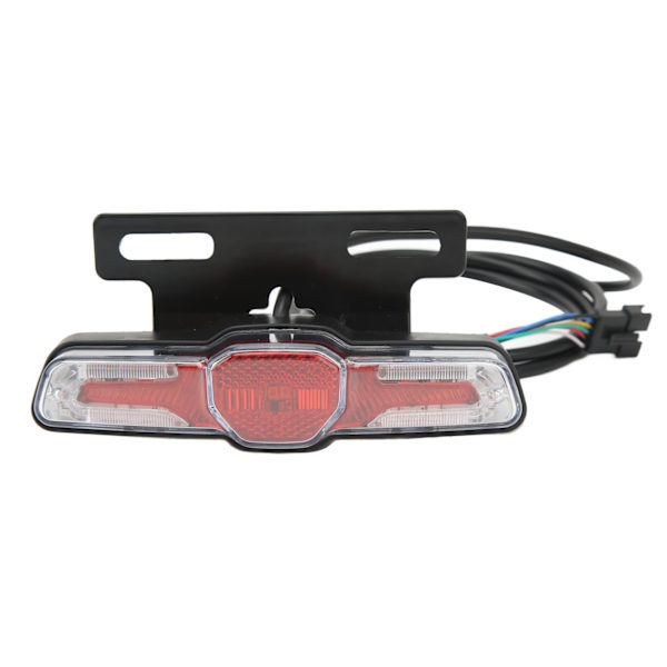 Baglygte til elcykel LED ABS natbaglys Blinklys 24‑48V til cykling
