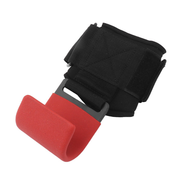 Tyngdlyftning Booster Hook Pull Up Wrist Guard Booster Hook Skydd Handled Styrketräning Röd