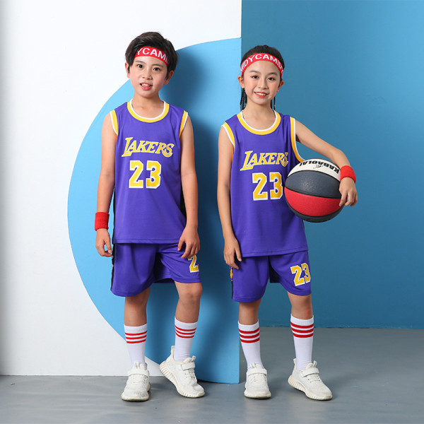 Basketdräkt för barn Kobe Bryant jersey kortärmad sportkläder för sommarspel 20 yards/110/4xs lämplig (105-115 cm) 3
