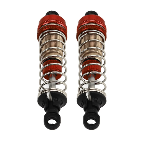 2 st 76mm RC Car Hydraulisk Stötdämpare Aluminiumlegering Olje Stötdämpare för SCY 16101 16102 16103 16201 1/16 RC Car Red