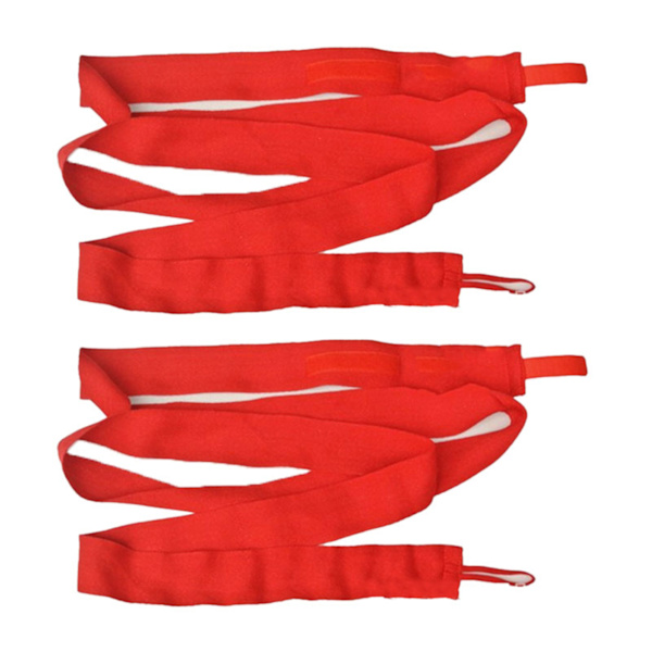 2 st Boxningshandbandage Röd bomullsduk 2,5 m Längd 5 cm Bredd Handinpackning för sport
