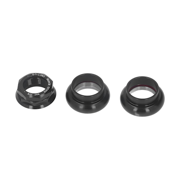 Sykkelstyrelager Spacer Sett Aluminiumslegering Sykkelstem Styrelager Spacere Gaffelbricka for Terrengsykler og Landeveissykler Svart