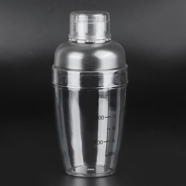 350ml PC Cocktail Shaker med skala for hjemmebar og butikk