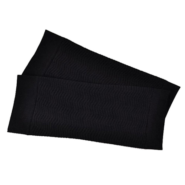 1 par slimmande ärmar Mjuk Bekväm Andas Elastisk Nylon Stor storlek Kompressionsarmformare Svart Fri storlek