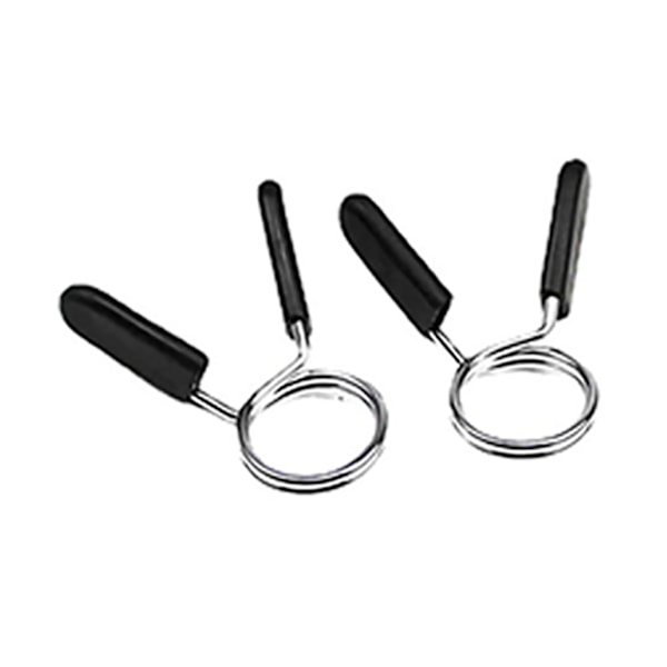 4 stk. vægtstangsfjederklemme 3,2 mm tråddiameter 2 vindinger vægtstangsklemme til vægtløftning 25 mm diameter