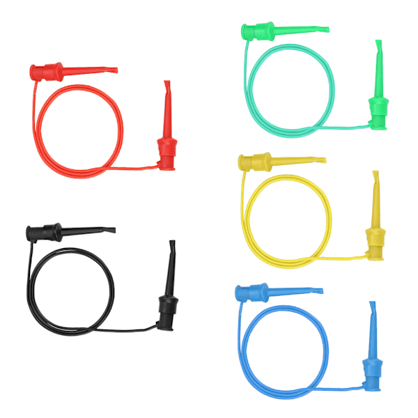 Farverige Multimeter Testkrog - 5 stk