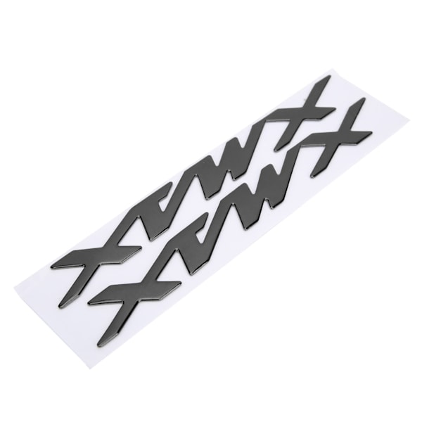Par MC-emblemmärken 3D-dekaler för XMAX 125 250 400 (Svart)