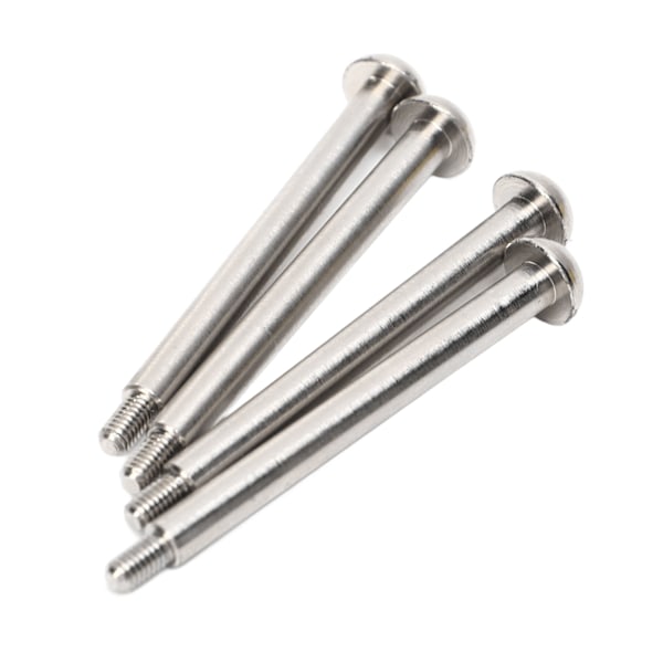 4 stk RC Nedre Hengselstift Stål Aluminiumlegering RC Hengselstift med M3 Mutter for ARRMA 1/7 1/8 Series Sølv