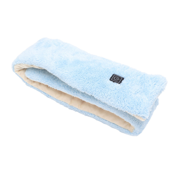 USB Elvärme Scarf 3 Gears Temperaturjustering Smart Thermal Heated Scarf Blå