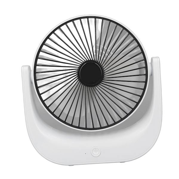 Genopladelig skrivebordsventilator Batteridrevet Lille Mini Lydløs USB Bærbar 3 hastigheder Stærk vind til kollegieværelse Sort