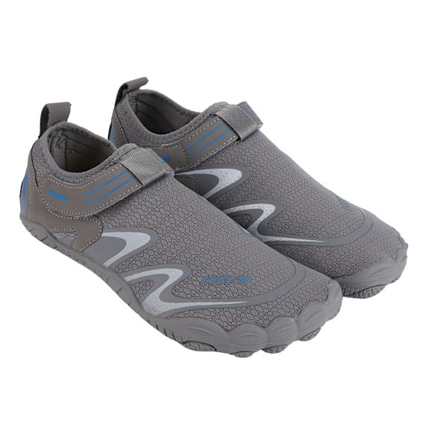 1 pari vesiurheilukenkää Miehille Paljain jaloin Nopeasti kuivuva Slip On rantalentopalloon Kahlaamiseen Ulkoiluun Harmaa Koko 40