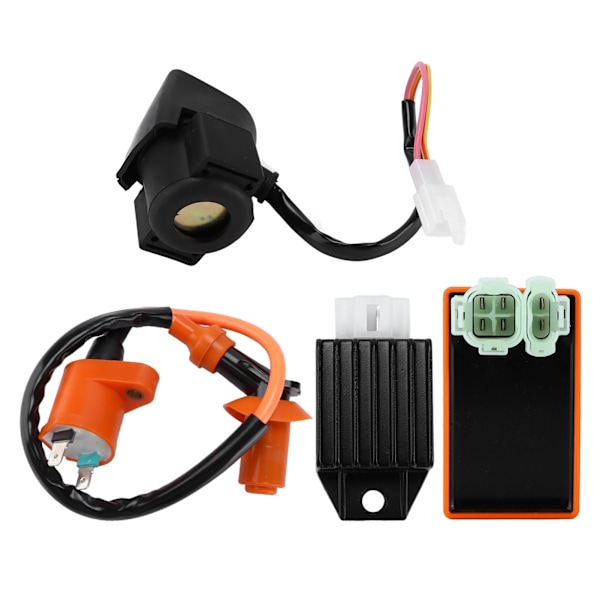 6-Pins CDI Modul Tændspolen 4-Pins Likrettere Starter Relæ Solenoid til 4-Takts 50cc 70cc 90cc 110cc 125cc ATV
