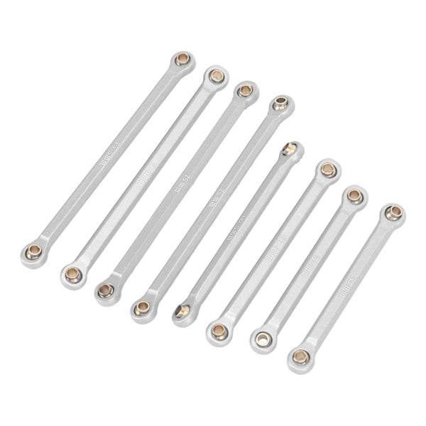 RC Rod Linkage Kit CNC aluminiumlegering Lättvikts RC Suspension Links Set för Traxxas 1/18 RC Car Silver