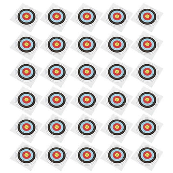 30 stk. bueskydningsmålspapir recurve compound pulley bue helring skydemålspapir