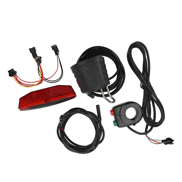 Elsykkel QD168 Frontlys DR001 Baklyssett med DK11 kontrollbryter for 36‑60V sykkelsykkel
