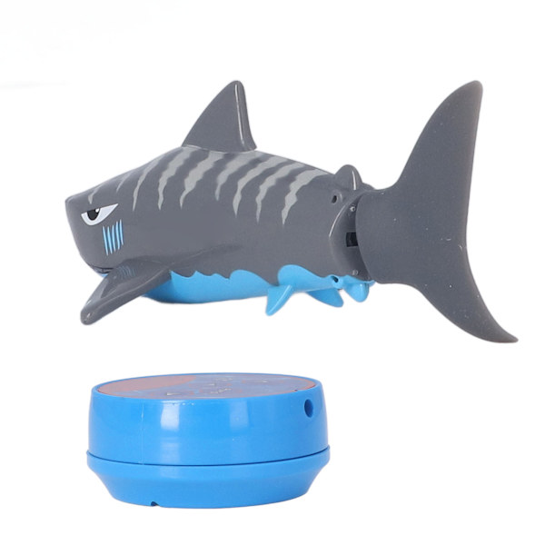 Minifjernkontroll Toy Shark Elektrisk RC Hai Bassenleke for Barn over 6 år Grå