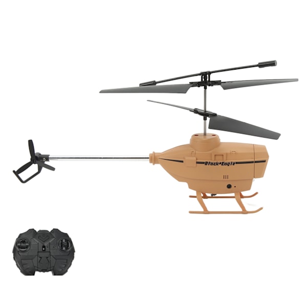 2.5CH RC Helikopter Automatisk Hinder Undvikande Fjärrkontroll Flygplansleksak med Gyroskop Khaki