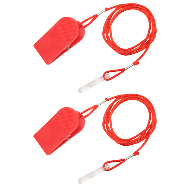 2st Löpmaskin Säkerhetsbrytare Allmänt Fitness Tillbehör Switch Key för löpband Röd