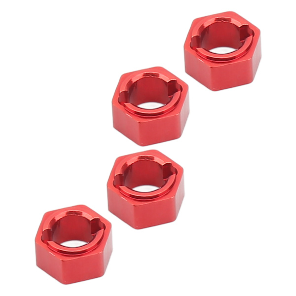 7 mm:n kuusikulmainen pyörän napa Ammattimainen alumiiniseos RC-pyörän kuusiokoloavainadapteri FMS FCX24 1/24 RC-autoon, punainen