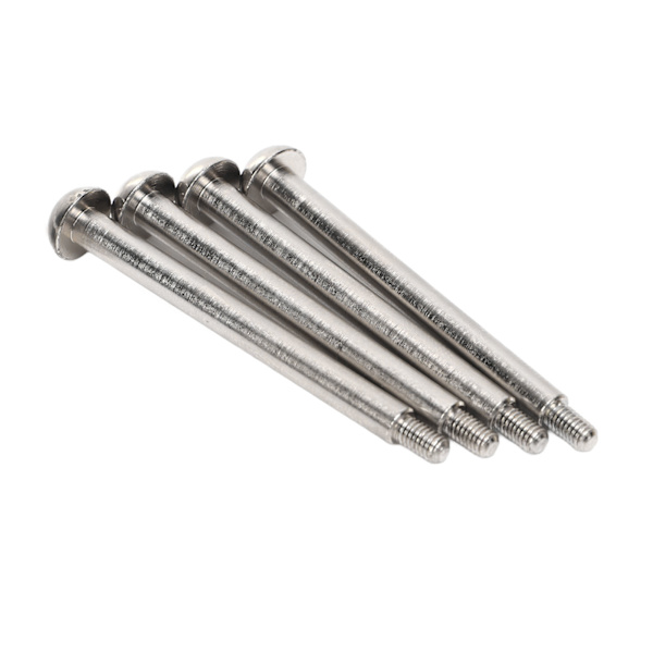 4 stk RC Nedre Hengselstift Stål Aluminiumlegering RC Hengselstift med M3 Mutter for ARRMA 1/7 1/8 Series Sølv