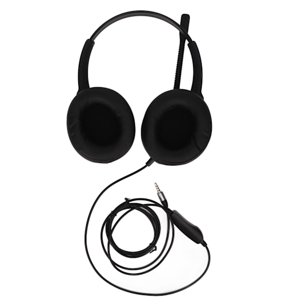 Binaural kundeservicestøyttørr med ENC støyreduksjon 3,5 mm kommunikasjonstøyttørr med HD-mikrofon for PC-er
