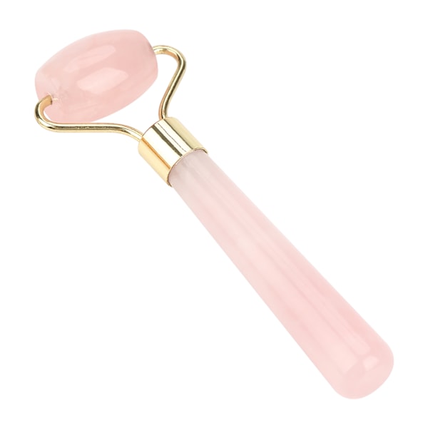 Rose Quartz Facial Massage Roller - Naturligt skönhetsverktyg för avkoppling och hudvård