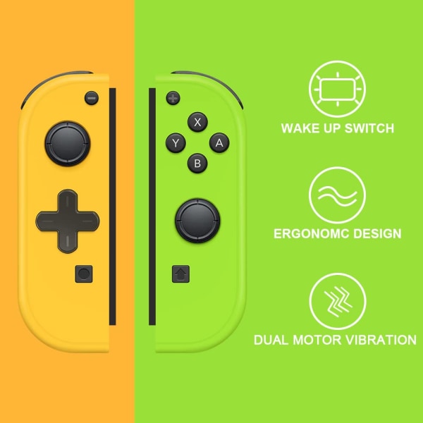 Joy Con (L/R) trådløs controller Nintendo Switch - Gul grøn