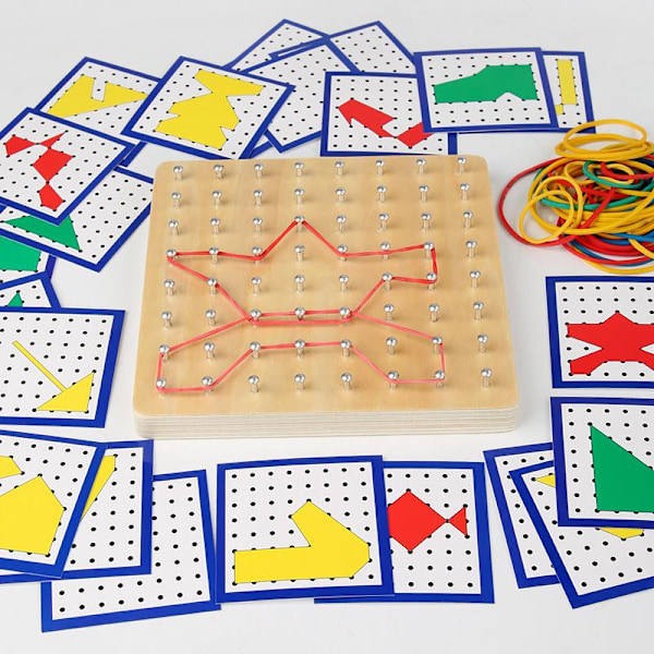 Pegboard-tila mielikuvitus lelu varhaislapsuuden matematiikan opetus apulelu pegboard
