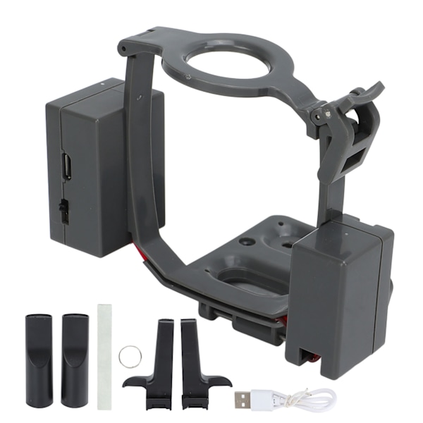 Drone Airdrop System ABS og elektroniske komponenter 400g Bear Load Drone Dropper for Mavic 2 Zoom grå og svart