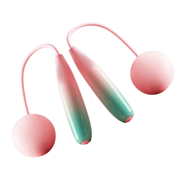 Ropeless hopprep Praktisk ABS PVC Säker sladdlös hopprep för träning Gradient Rosa