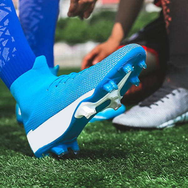 Kloskor Herr Fotbollsskor Utomhus Inomhusträning Vuxen fotbollsskor Grästräning Match Sport Sneakers Blå 43