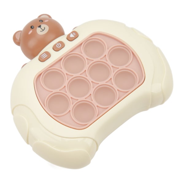 Push Pop Bubble Fidget Sensorisk leke Pedagogisk trykkavlastende Push Bubble leke for barn over 3 år Brun