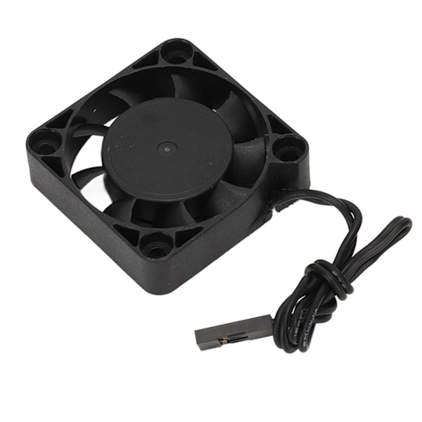 RC Jäähdytystuuletin Rauta Muovi Kevyt Nopea RC Moottorin Jäähdytin 1/10 Traxxas 7.4V Musta 40 X 40 mm