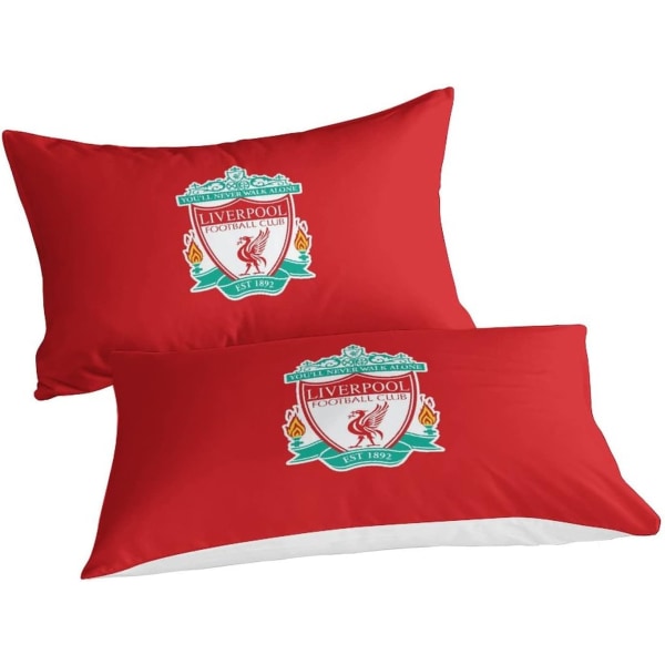Liverpool Signature 3- set sängset med vändbart cover i mjukt borstad mikrofiber och matchande örngott (kända fotbollslag Kings) 150*200