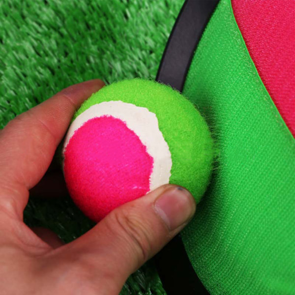 Barns kasta fångstboll Gummi Praktiskt Intressant förälder Barnleksak Kasta Catch Paddle Ball Game