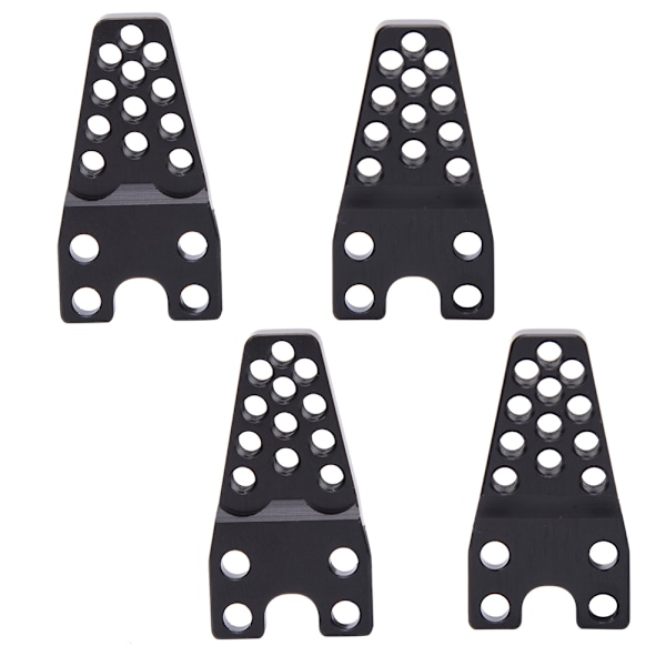 4 kpl Metallinen iskunvaimentimen säätökiinnike tarvikkeet Axial SCX10 1/10 mittakaava RC Crawler Auto Black CA6243