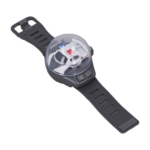 Mini RC bilklocka leksaker 2,4GHz tecknad söt USB-laddningsklocka Fjärrkontroll Billeksak för pojkar Flickor Presenter Vit
