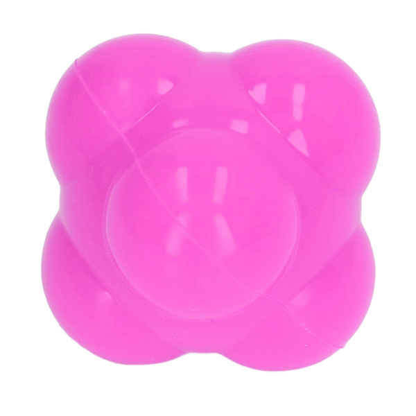 Reaction Ball Gummi Ljus färg Hex Reaction Trainer Ball för att förbättra handens ögonkoordination Agility Rosa