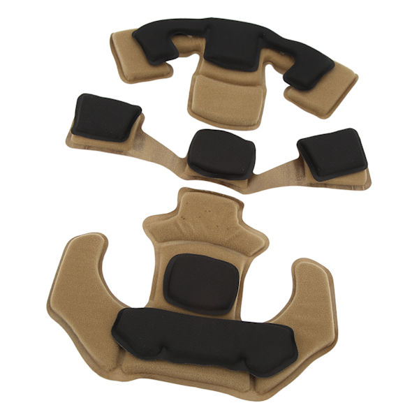Kypäräpehmuste Pääpehmuste Suojaava 2-kerroksinen Memory Foam Pehmuste Kypäräpehmustesetti WENDY Tan -kypärään