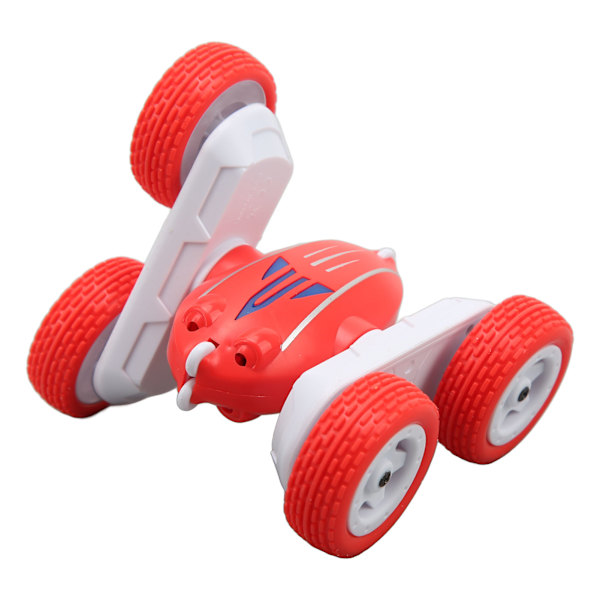 2,4 GHz Stunt RC Bil 360° Rotasjon Anti Kollisjon Fjernkontroll Elektrisk Mini Dobbeltsidig Stunt Bil Rød